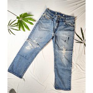 VTG 90's - Diesel Italia - Grunge, Rock Star Status, ripped, torn Jeans Size: 36